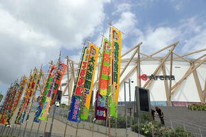 IGアリーナで行われる大相撲名古屋場所(撮影･前田充)