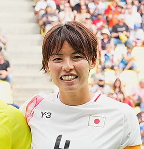 なでしこジャパンの熊谷紗希(2024年7月撮影)