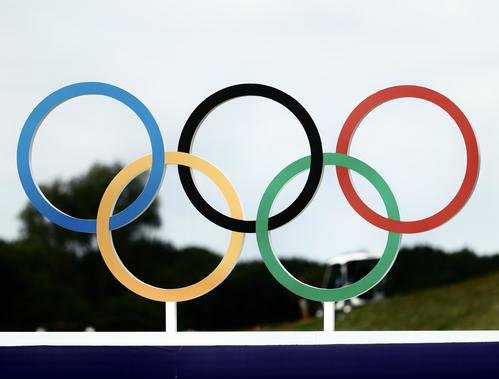 五輪マーク(2024年8月4日撮影)