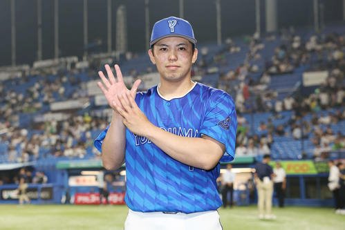 DeNA東克樹(2025年7月8日撮影)