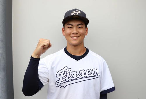 八王子実践の岡本優誠(2025年7月2日撮影)