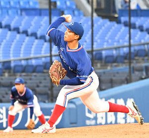 第96回都市対抗野球大会西関東予選　東芝戦に先発した日産･砂川(撮影･千葉一成)