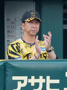 阪神藤川球児(2025年7月15日撮影)
