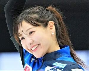 カーリング女子の吉田知那美(2025年2月)