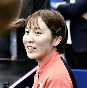 卓球女子シングルスの平野美宇(2025年5月撮影)