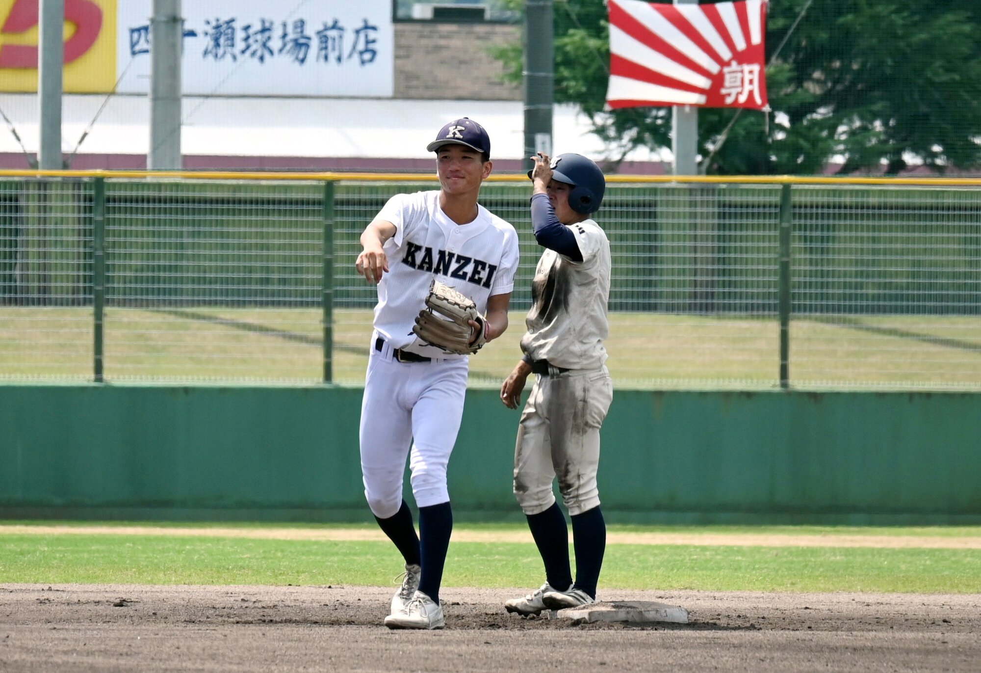 関西の中村亮孔選手=2025年7月19日午前10時32分、倉敷市営、上山崎雅泰撮影