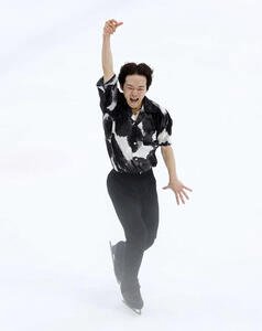 男子SPに臨む鍵山(撮影･鈴木正人)