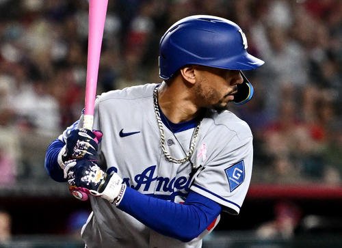 ドジャースのムーキー･ベッツ(2025年5月11日撮影)