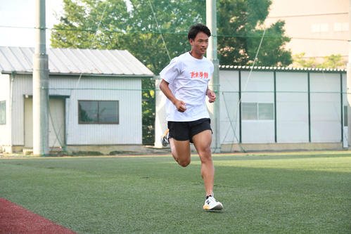 インターハイに向けて調整する佐藤