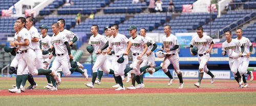 5回戦進出の専大松戸(2025年撮影)