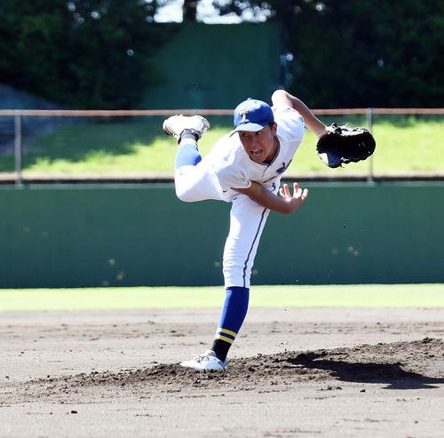浜北西対桐陽　4回2安打無四球無失点の桐陽･袴田