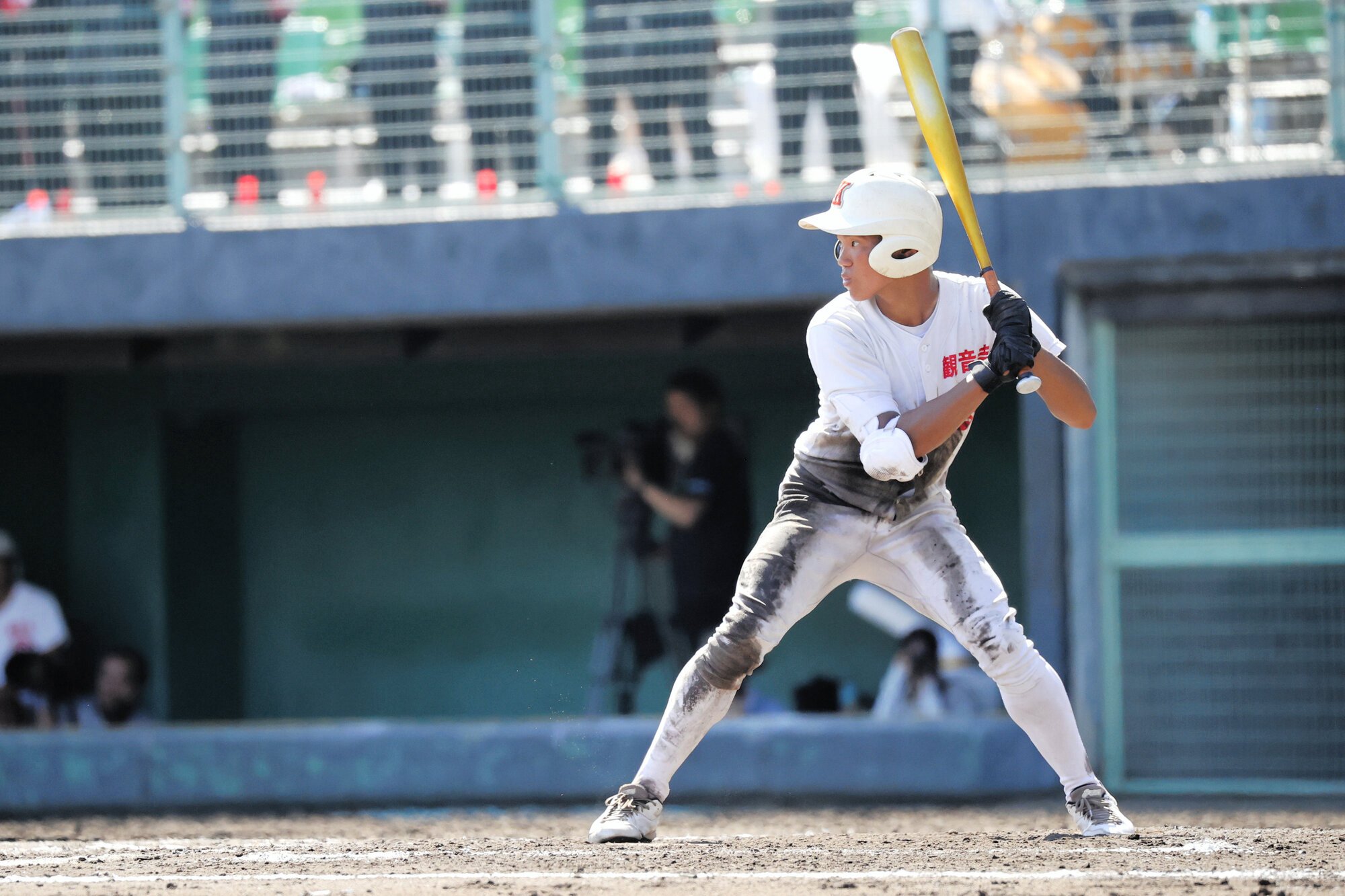 観音寺総合の田中秀治選手=2025年7月21日午後3時11分、高松、斉藤夏音撮影