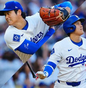 二刀流のドジャース大谷翔平(撮影･垰建太)