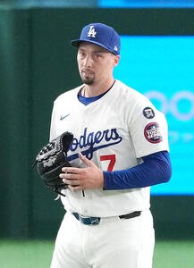 ドジャースのスネル(2025年3月16日撮影)