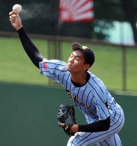 東海大相模対日大　東海大相模先発の福田(撮影･野上伸悟)