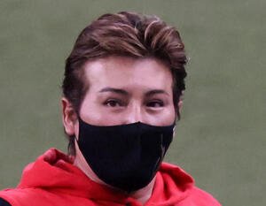全パ対全セ　全パの新庄剛志コーチ(撮影･加藤哉)