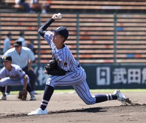 有明対東海大熊本星翔　東海大熊本星翔先発の水野(撮影･梅根麻紀)