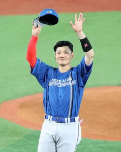 最優秀選手賞を受賞した全パ清宮(撮影･鈴木正人)