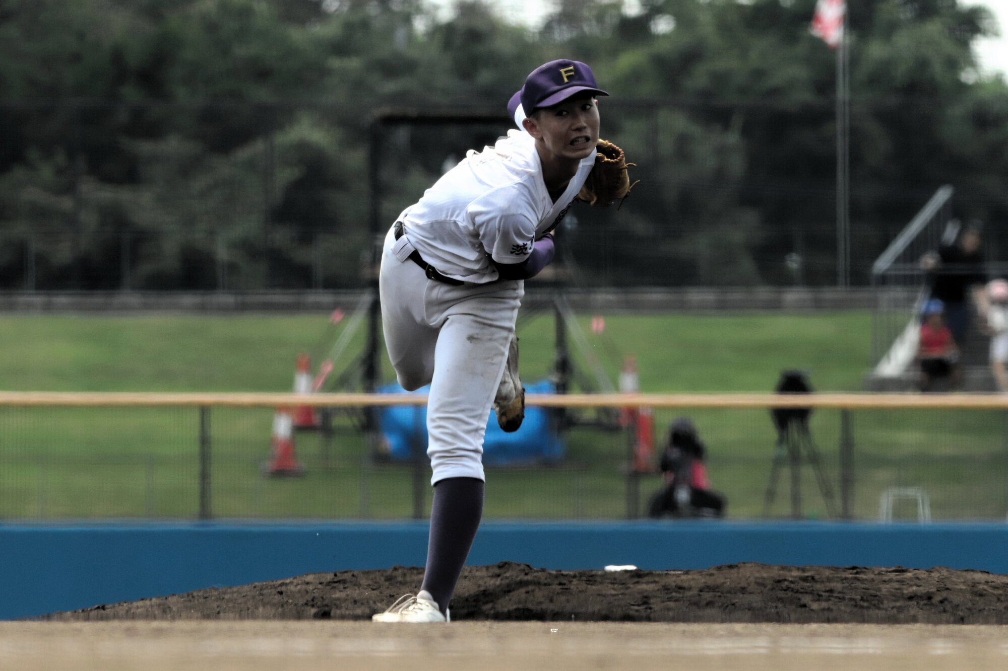 藤代の斉藤駿介=2025年7月25日、ノーブルスタ水戸、後藤隆之撮影