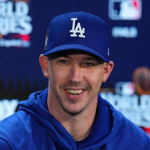 ドジャース時代のビューラー(2024年10月撮影)