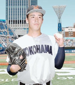 立花対横浜　投打で大活躍した横浜･奥村頼(撮影･たえ見朱実)