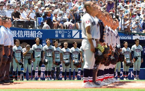 接戦の末横浜に敗れた立花学園(2025年7月26日撮影)