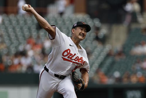 8勝目を挙げたオリオールズ菅野智之(AP)