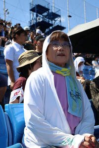 東海大菅生対日大三　石川から応援に駆けつけた小上防の祖母･博子さん(撮影･泉光太郎)