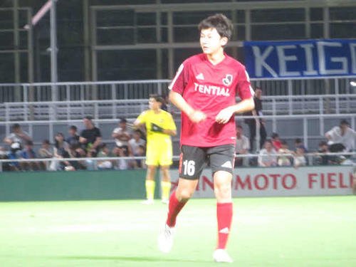 左サイドからスピードに乗った突破を繰り返したU－15Jリーグ選抜MF廣山濯