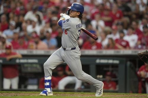 デビュー戦でメジャー初ヒットを放ったドジャースのフリーランド(AP)