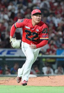 広島対中日　6回表中日2死、上林を内野ゴロに打ち取った高(撮影･加藤孝規)