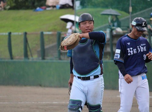 西武3軍戦に出場した北海道Fリーグ別海･中道(撮影･金子真仁)