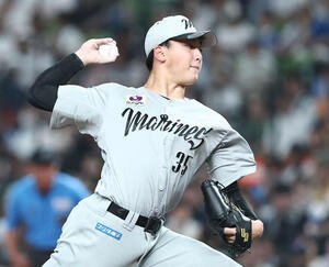 西武対ロッテ　先発登板のロッテ田中晴(撮影･河田真司)
