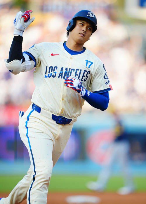 ドジャース大谷翔平(2025年7月19日撮影)