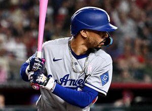 ドジャースのムーキー･ベッツ(2025年5月撮影)