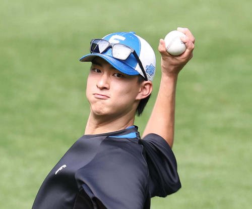 日本ハム達孝太(2025年7月30日撮影)