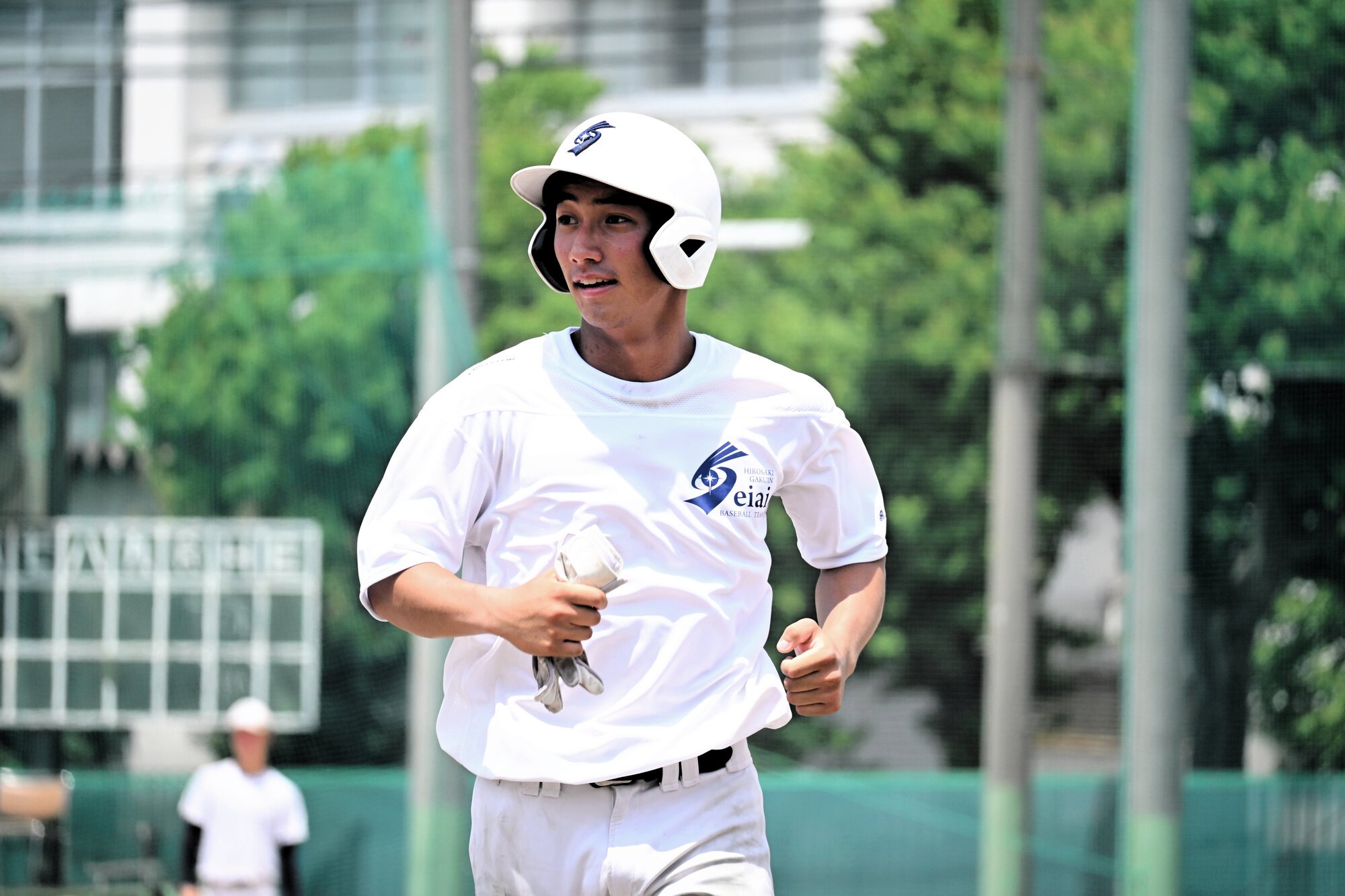 水木瑠雅選手=2025年8月4日午前11時32分、兵庫県尼崎市、小田邦彦撮影