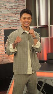 WOWOWエキサイトマッチSPの収録に参加したWBC、IBF世界バンタム級統一王者中谷潤人
