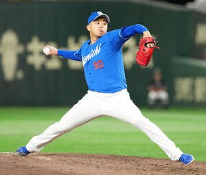 巨人対中日　最後を締めた中日5番手の松山(撮影･江口和貴)