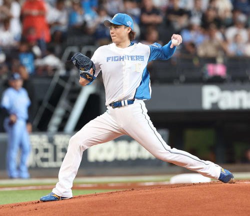 日本ハム山崎福也(2025年8月5日撮影)