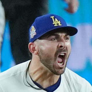 ドジャースのアレックス･ベシア(2025年撮影)