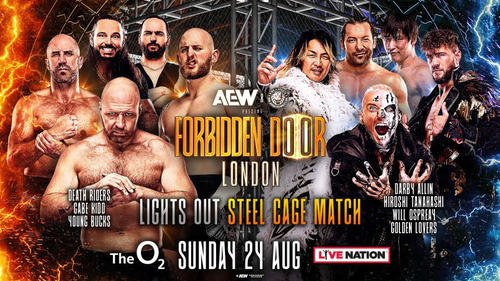 英国での10人ケージマッチに棚橋弘至の参戦が決定した(AEW公式Xから)