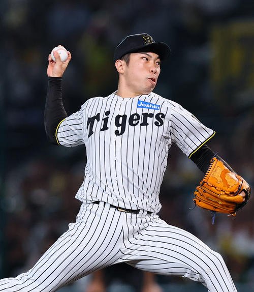 阪神石井大智(2025年9月7日撮影)