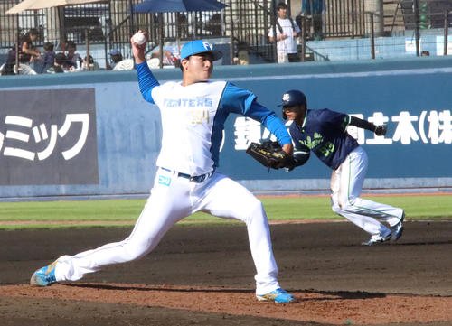 2軍戦で2年ぶりに実戦登板した日本ハム安西