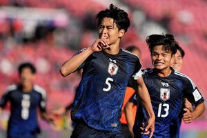 U20W杯、日本－エジプト　先制ゴールを決めた市原吏音(AP)