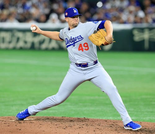 ドジャースのブレーク･トライネン(2025年3月撮影)