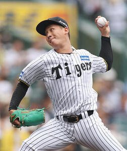 阪神対中日　力投する阪神先発の伊原(撮影･前田充)
