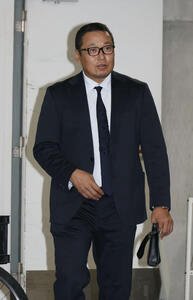 戦力外通告された広島松山(撮影･加藤孝規)