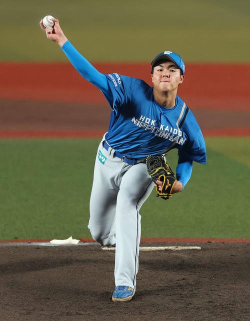 日本ハム柴田獅子(2025年9月3日撮影)