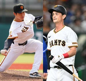 高橋礼(左)と乙坂智